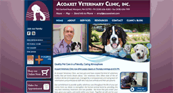 Desktop Screenshot of acoaxetvet.com