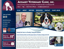 Tablet Screenshot of acoaxetvet.com